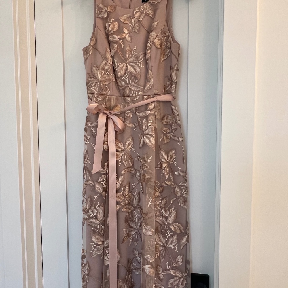Alex & Eve Floral Embroidered Dress